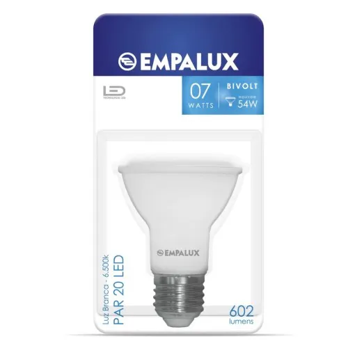 Lâmpada Led Empalux Par 20 7W Luz Branco/Verde